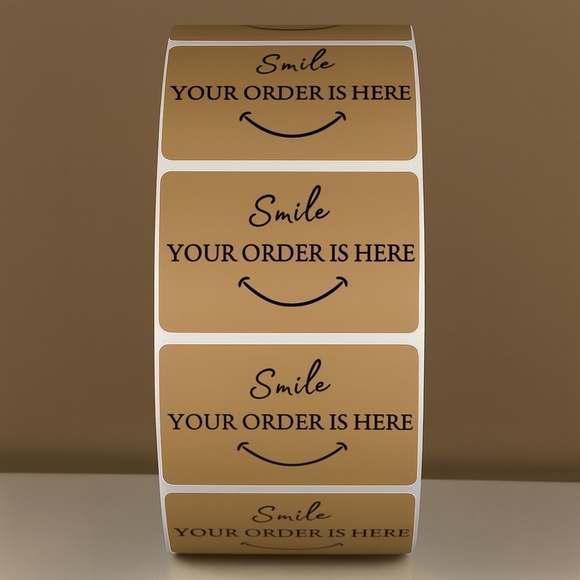 Smile Your Order Is Here Stickers Packaging Labels for Small Business THANK YOU - Picture 11 of 11